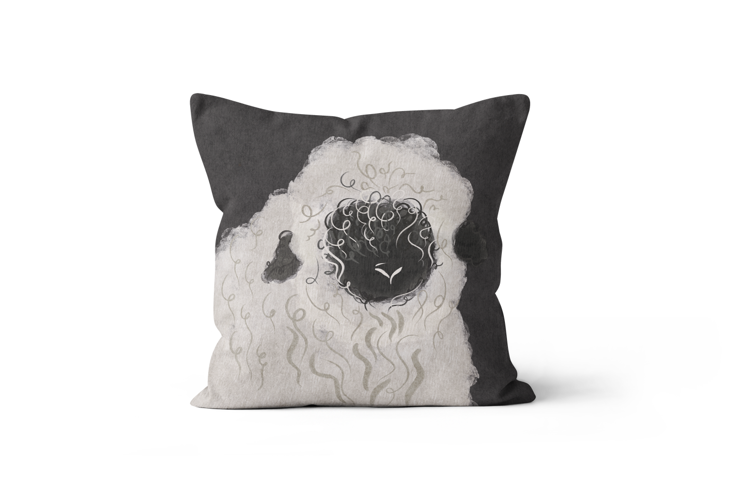 Coussin Mouton, illustration de mouton