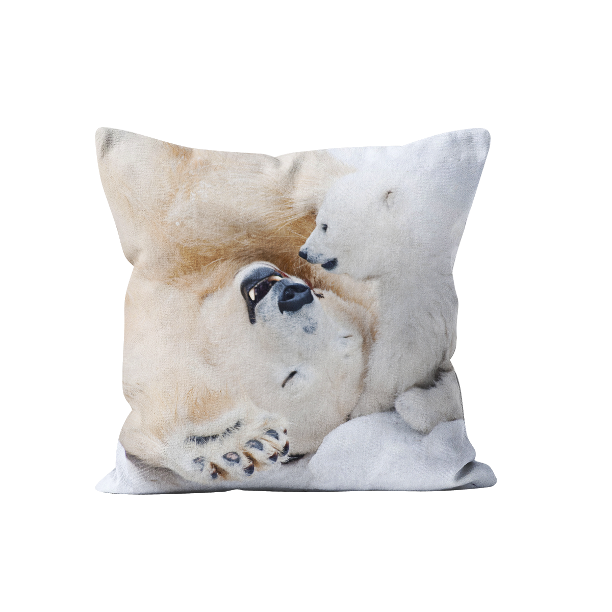 Coussin déco ours en velours
