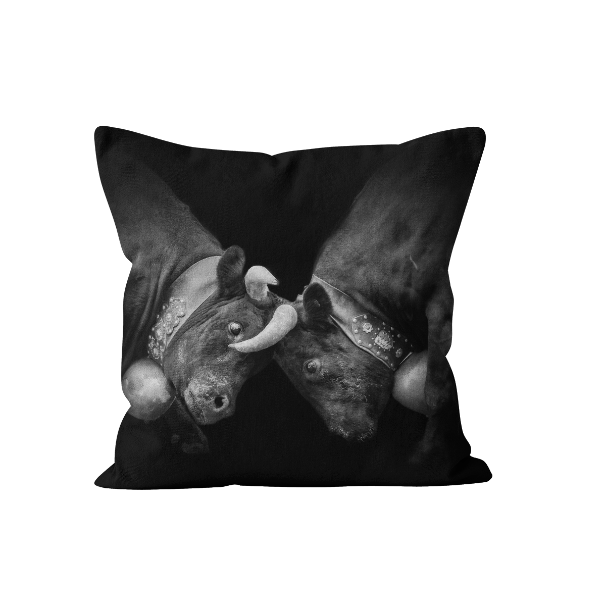 Coussin vaches en velours