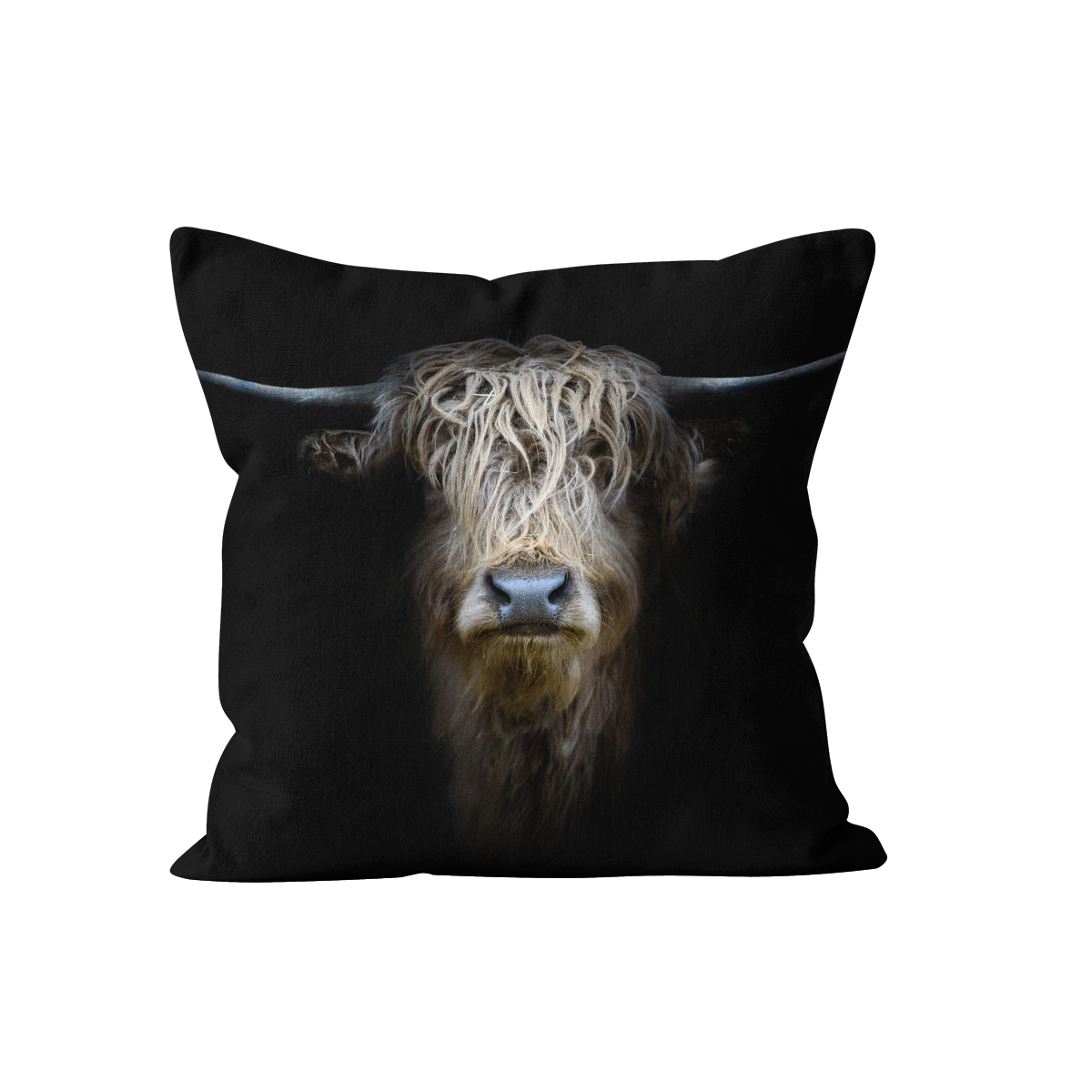 Coussin vache des Highlands