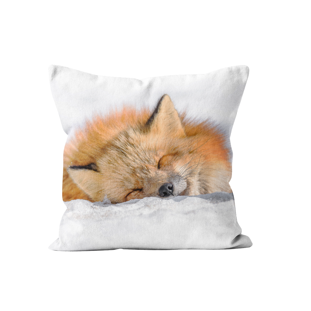 Coussin Renard carré en velours