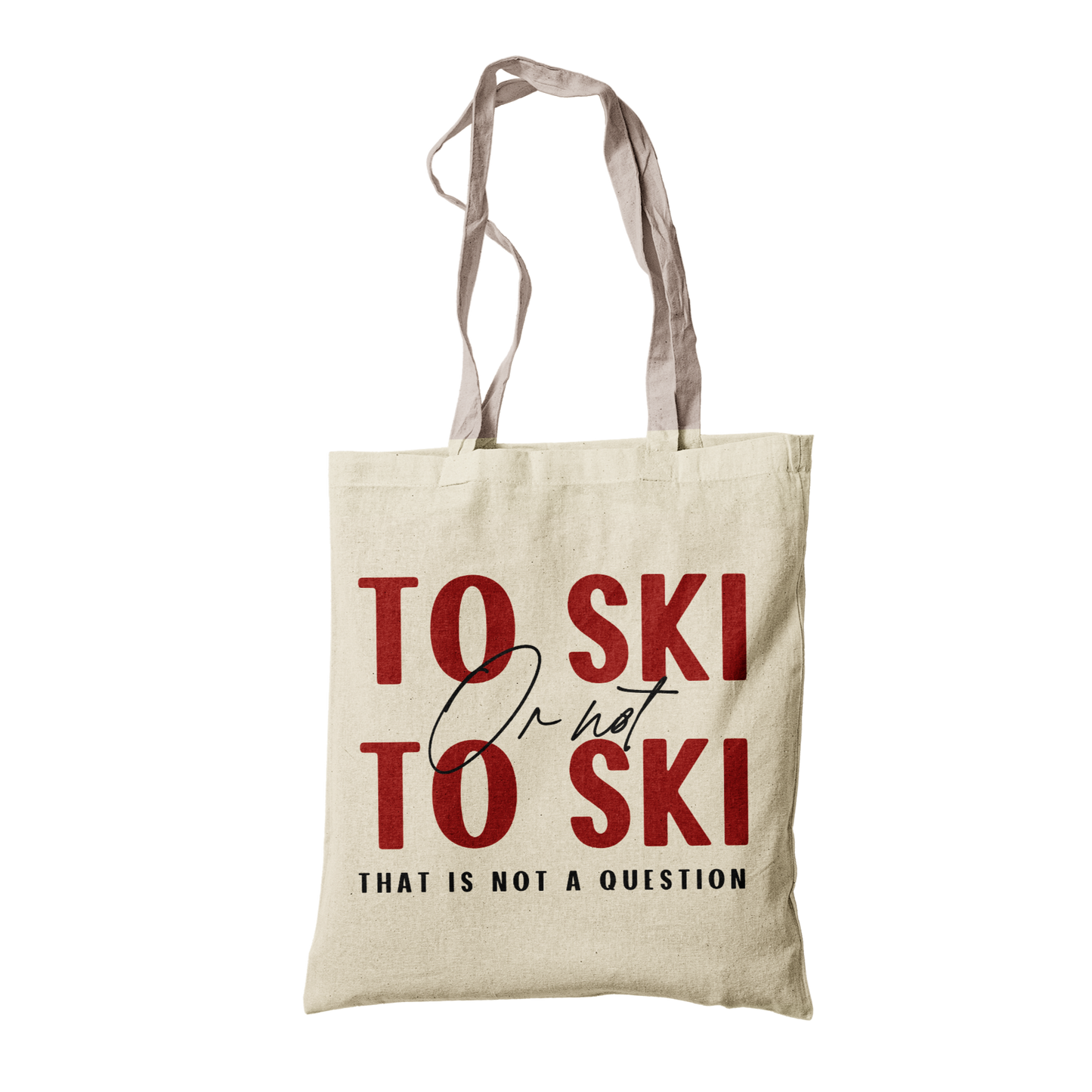 Tote bag coton ski