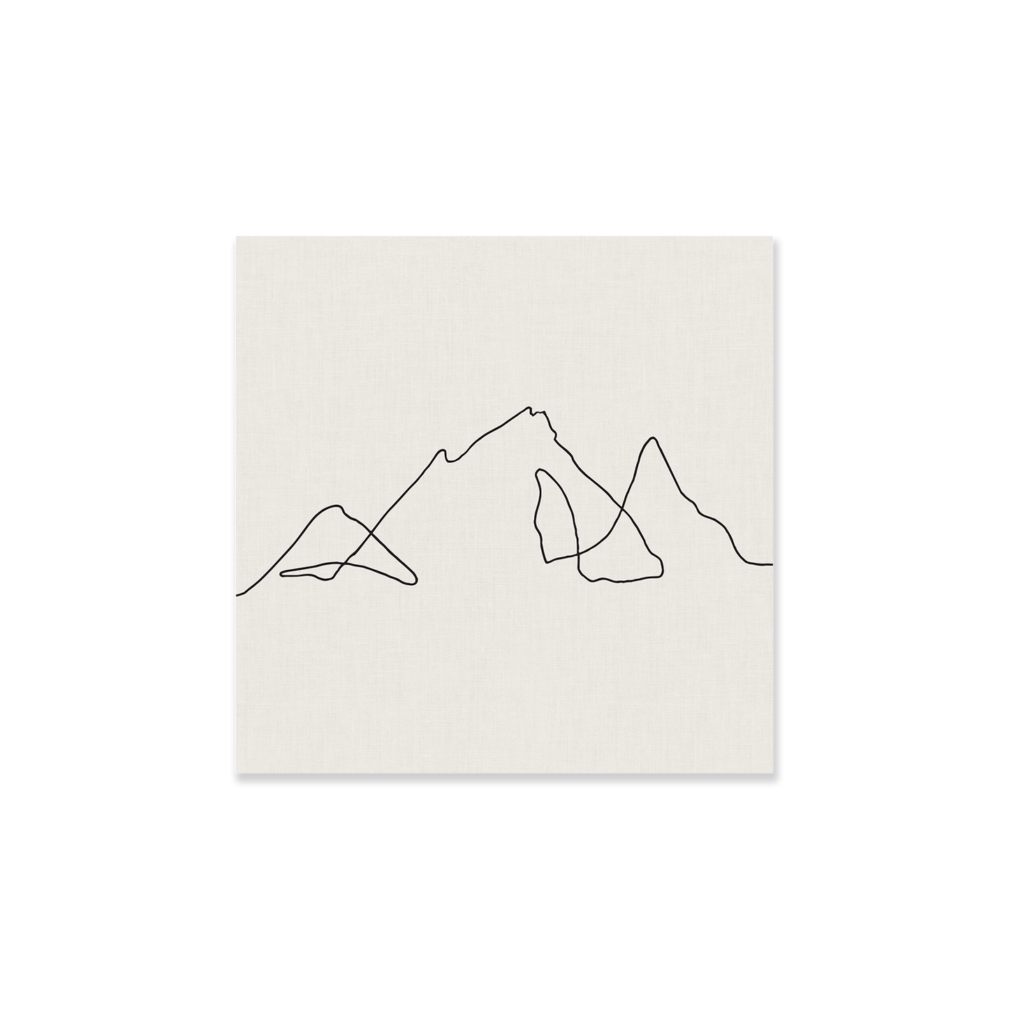 Tableau mural montagne ligne