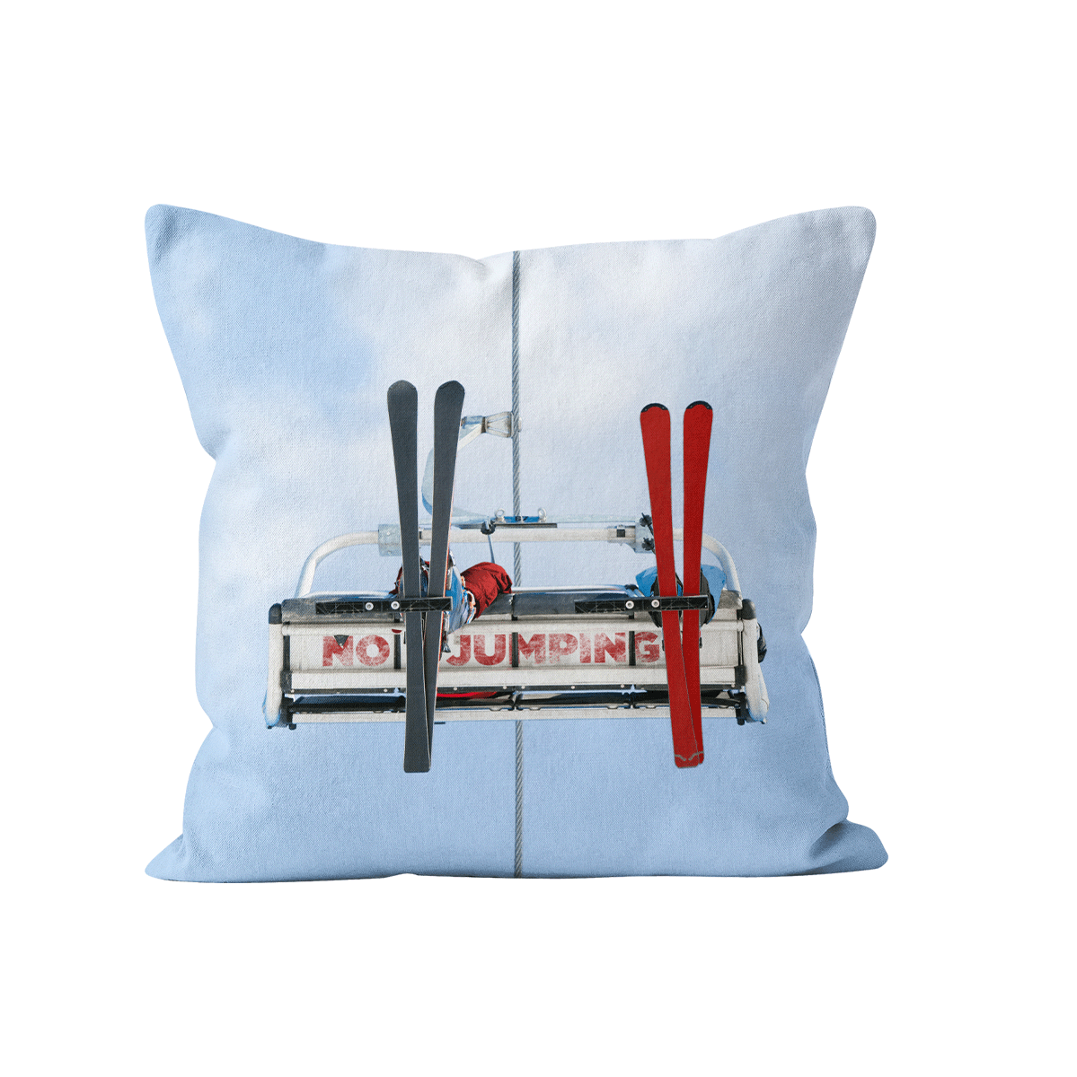 Coussin déco ski