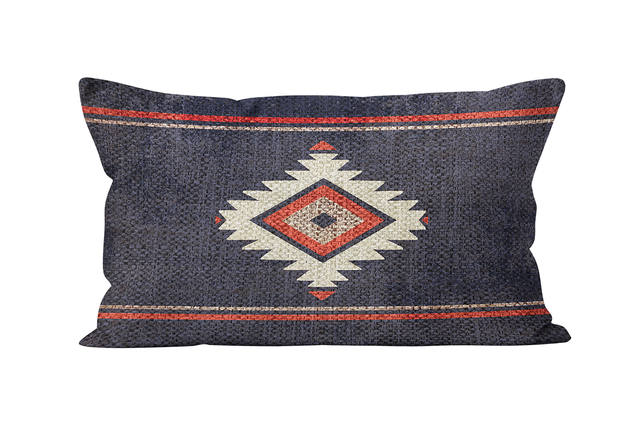 Coussin motif aztéque