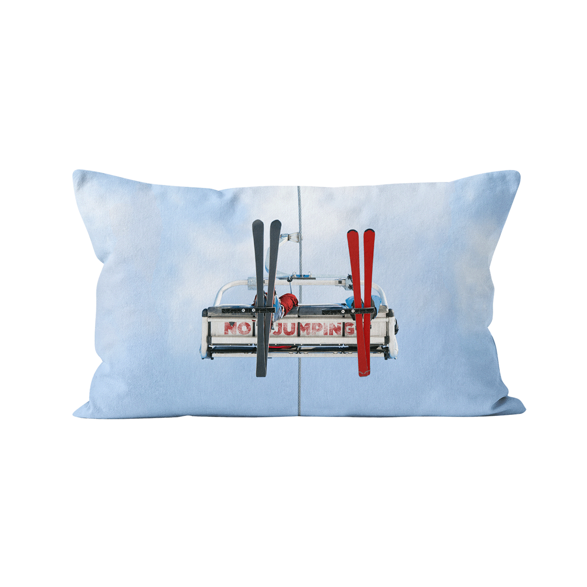 Coussin déco ski