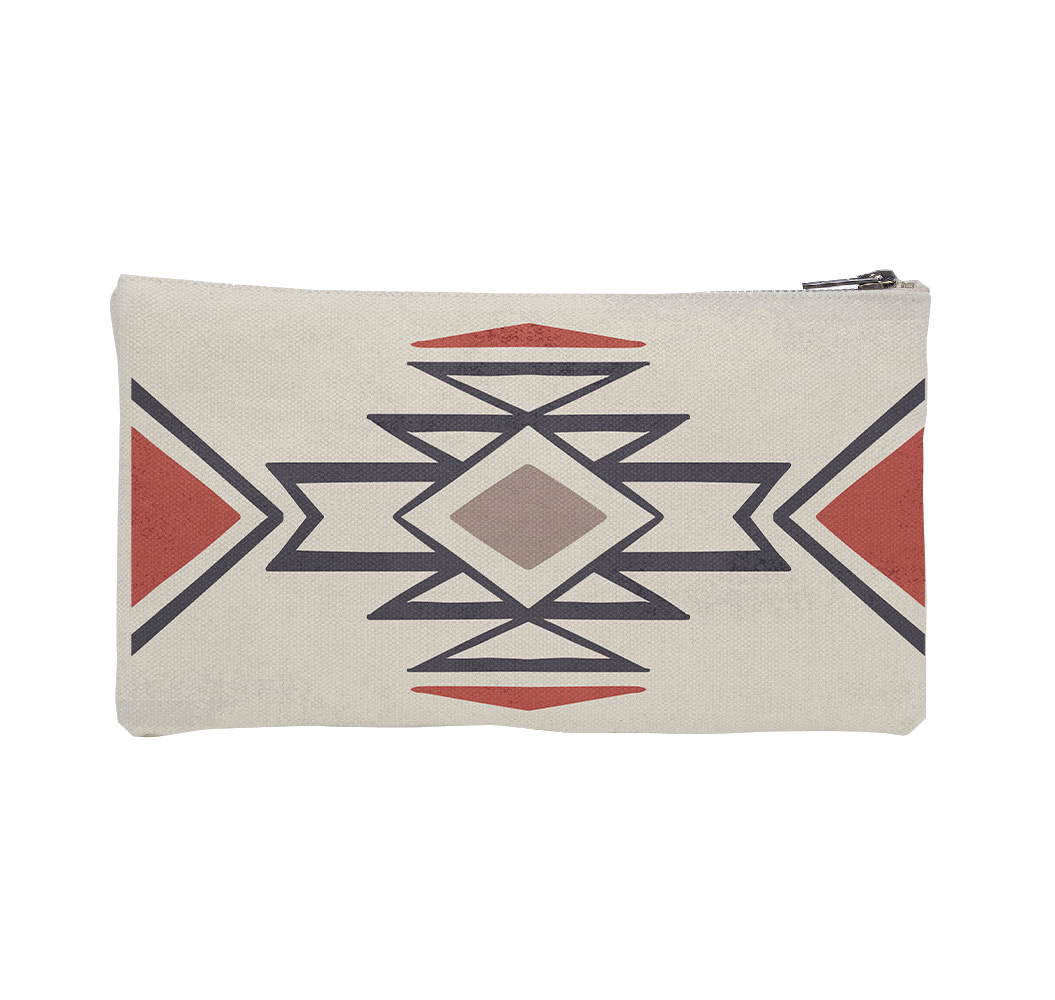 Pochette tissu zippée