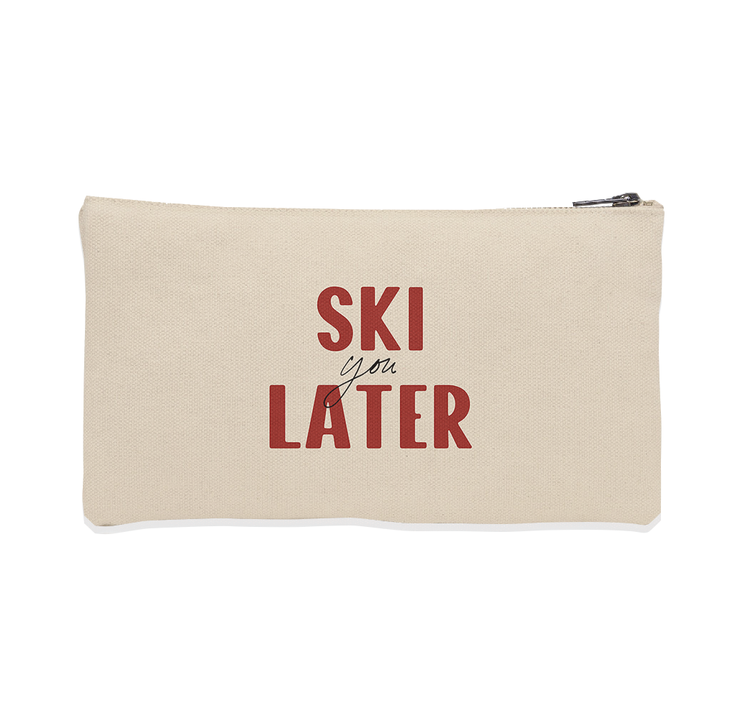 Pochette velours ski you later