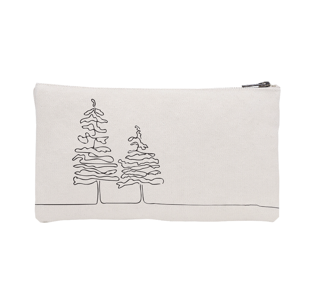 Pochette foret ski noir&blanc