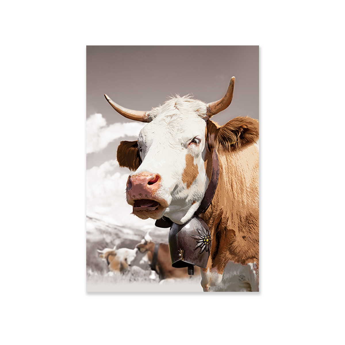 Tableau vache suisse