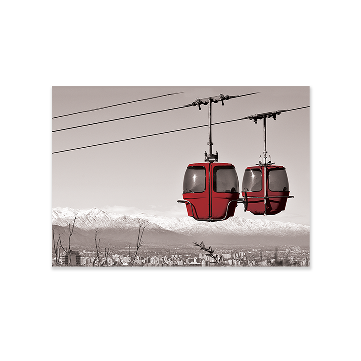 Tableau cabine de ski