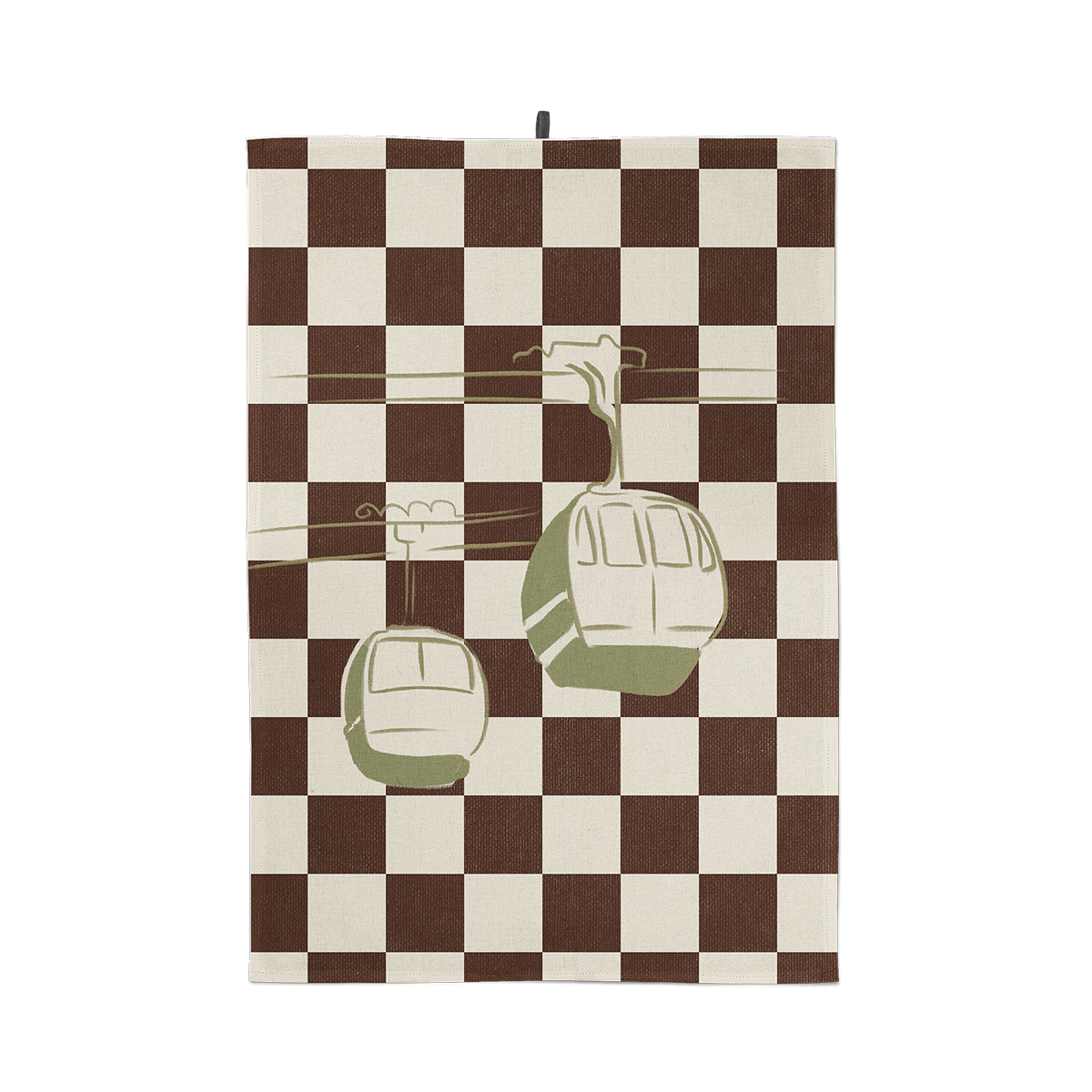 Torchon Cabines, illustration de cabines