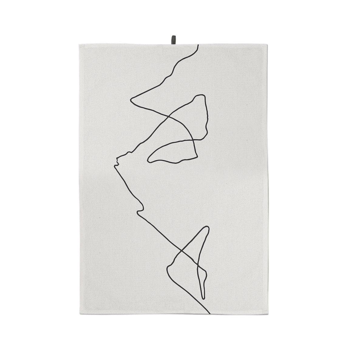 Torchon motif montagne