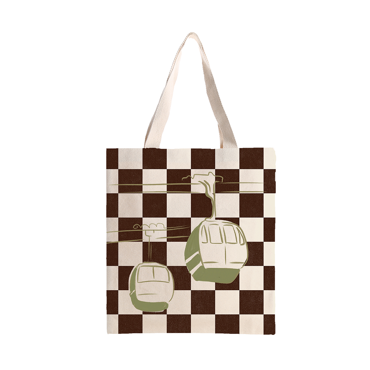 Tote Bag Cabines, illustration de cabines