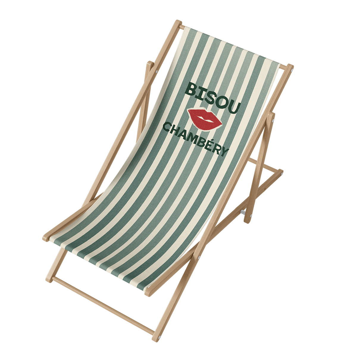 Transat Bisou Bois, illustration avec le mot 'Bisou'