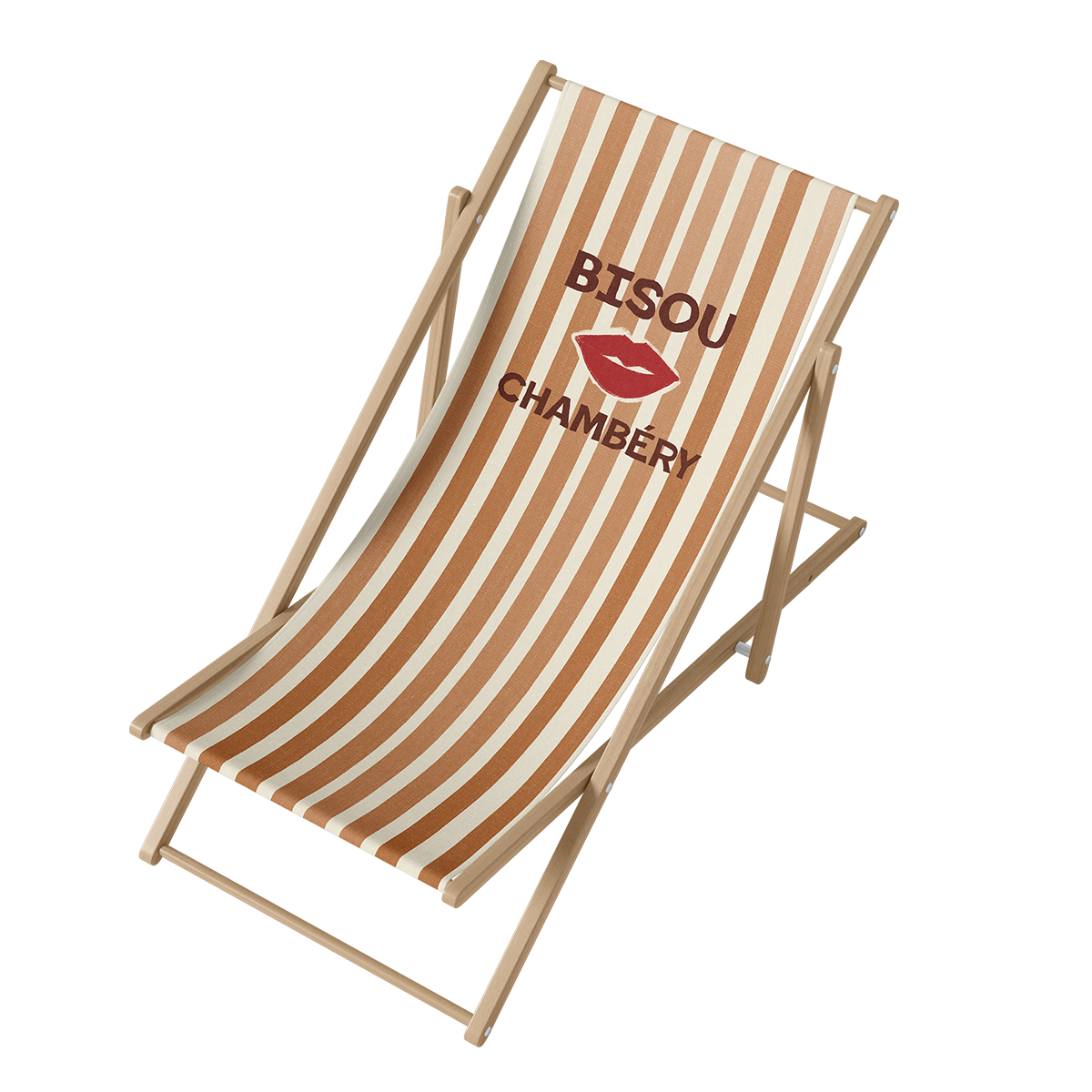 Transat Bisou Bois, illustration avec le mot 'Bisou'