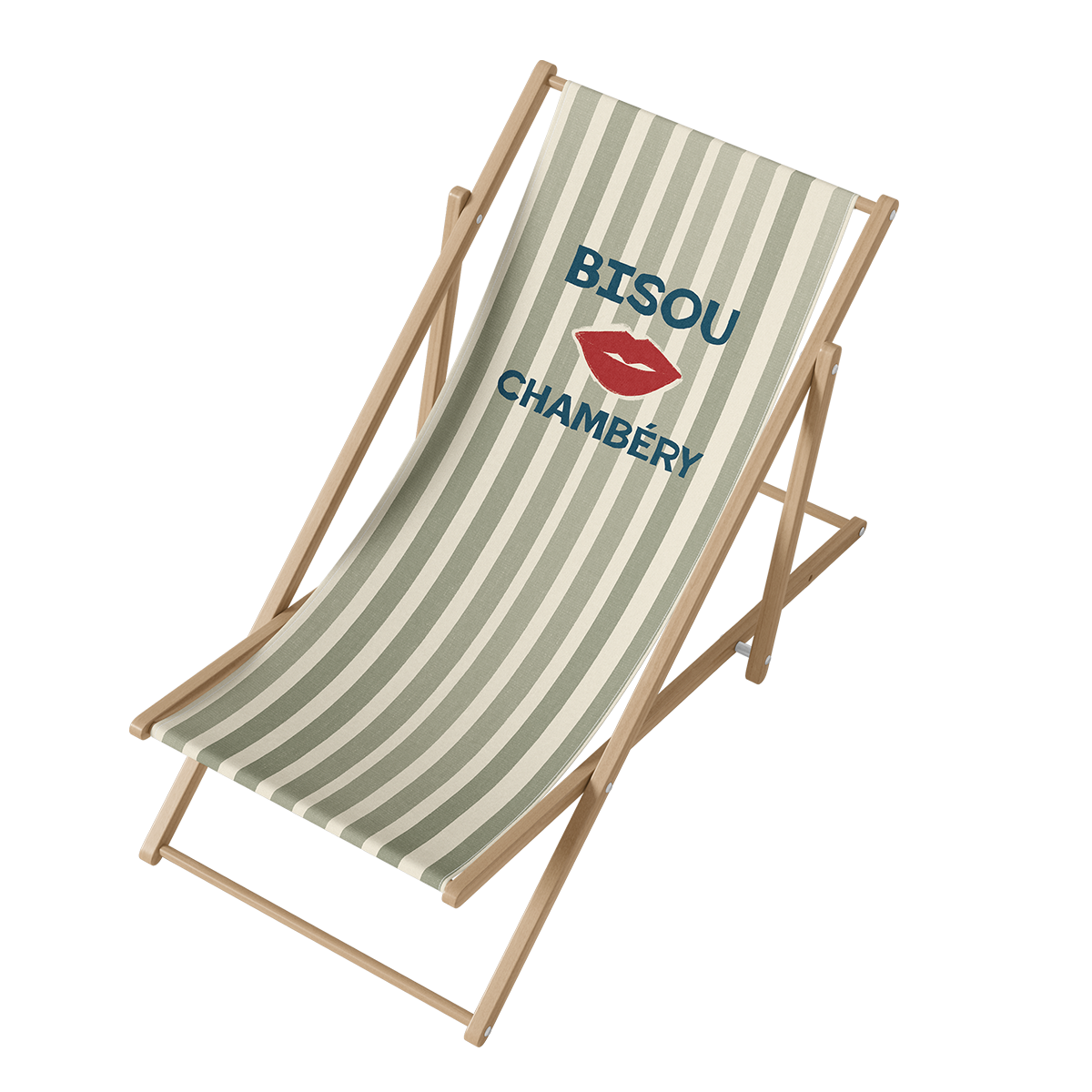 Transat Bisou Bois, illustration avec le mot 'Bisou'