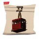 Coussin Cabine Rouge 40 x 40