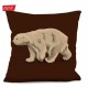 Coussin Ours Blanc 2 40 x 40