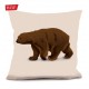 Coussin Ours Brun 2 40 x 40