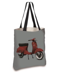 Cabas Scooter Rouge Gris 45x45