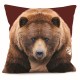 Coussin Ours Rouge 40x40