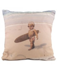 Coussin Back to surf school 40 x 40 - Coussin gamme bord de mer