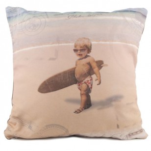 Coussin Back to surf school 40 x 40 - Coussin gamme bord de mer