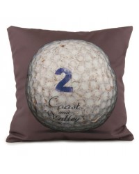 Coussin Golf Ball 2 Marron 40 x 40