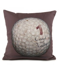 Coussin Golf Ball 1 Marron 40 x 40