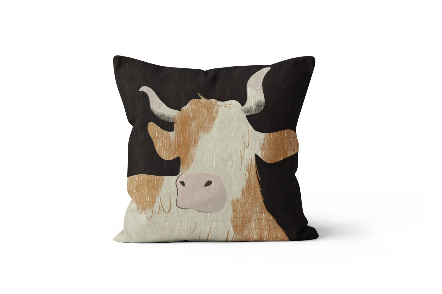 Coussin Vache, illustration de vache