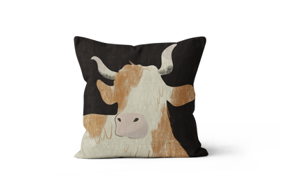 Coussin Vache, illustration de vache