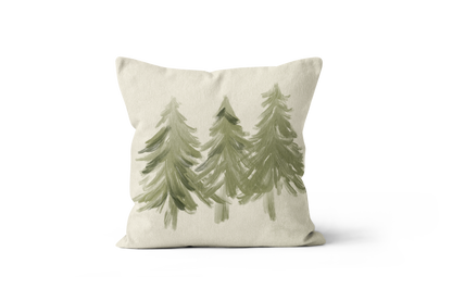 Coussin Sapins, illustration de sapins 