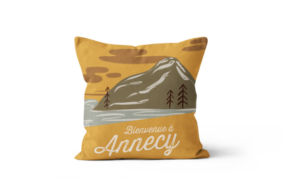 Coussin Bienvenue à…