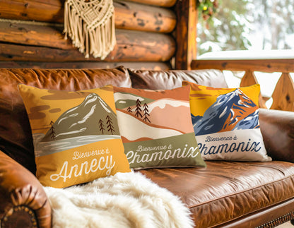 Coussin Bienvenue à…