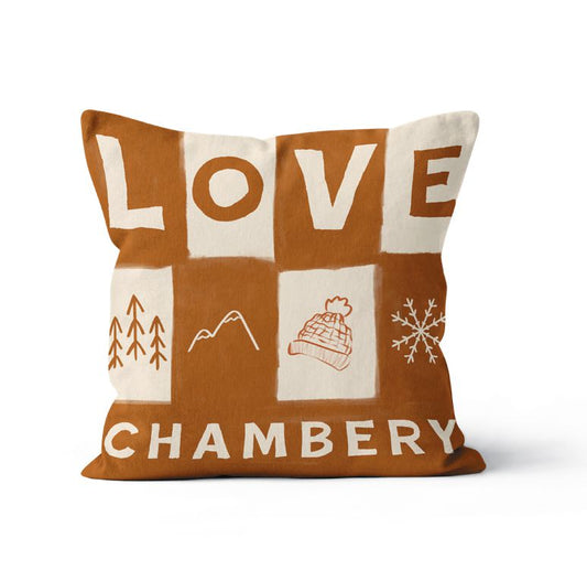 Coussin Love, illustration avec le mot 'Love'