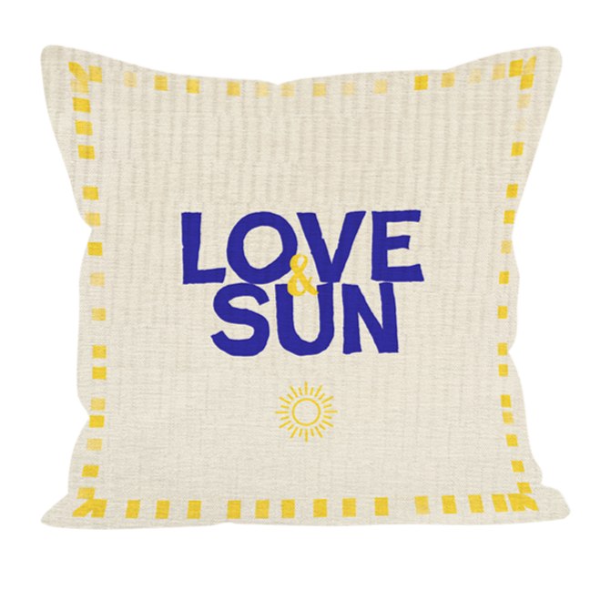 Coussin Love&Sun