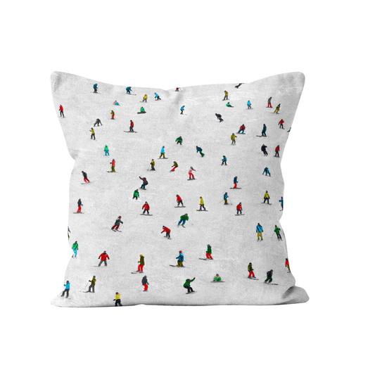 Coussin canapé montagne skieur