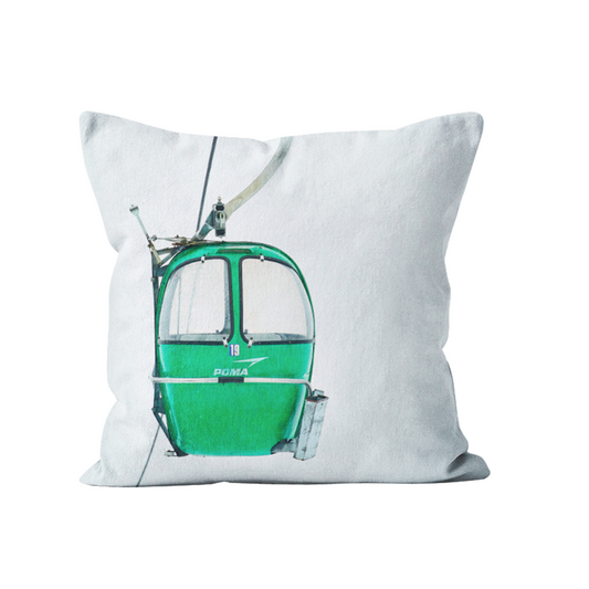 Coussin cabine vert ski