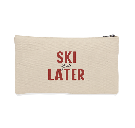 Pochette velours ski you later