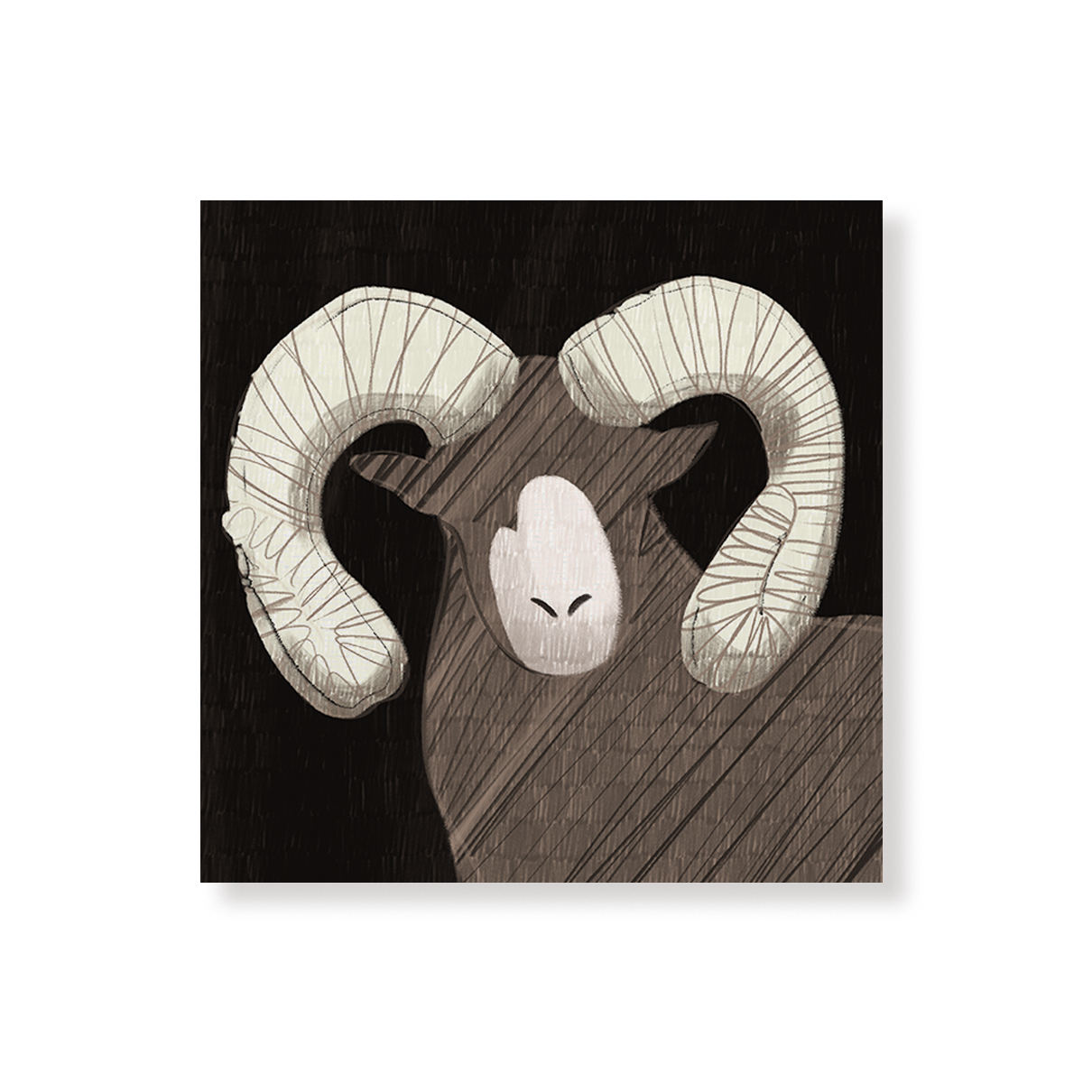 Tableau Bélier, illustration de bélier