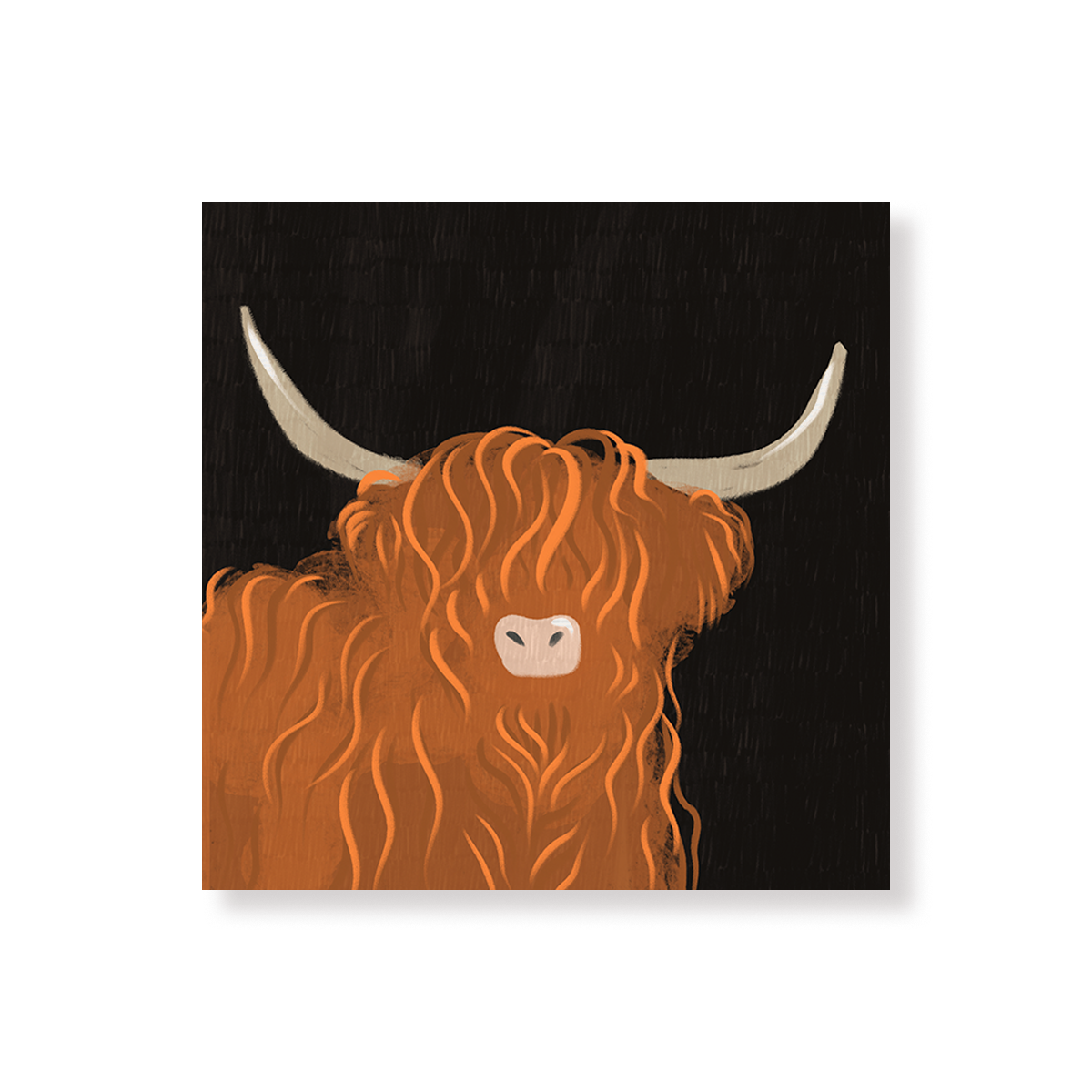 Tableau Highland, illustration de vache highland
