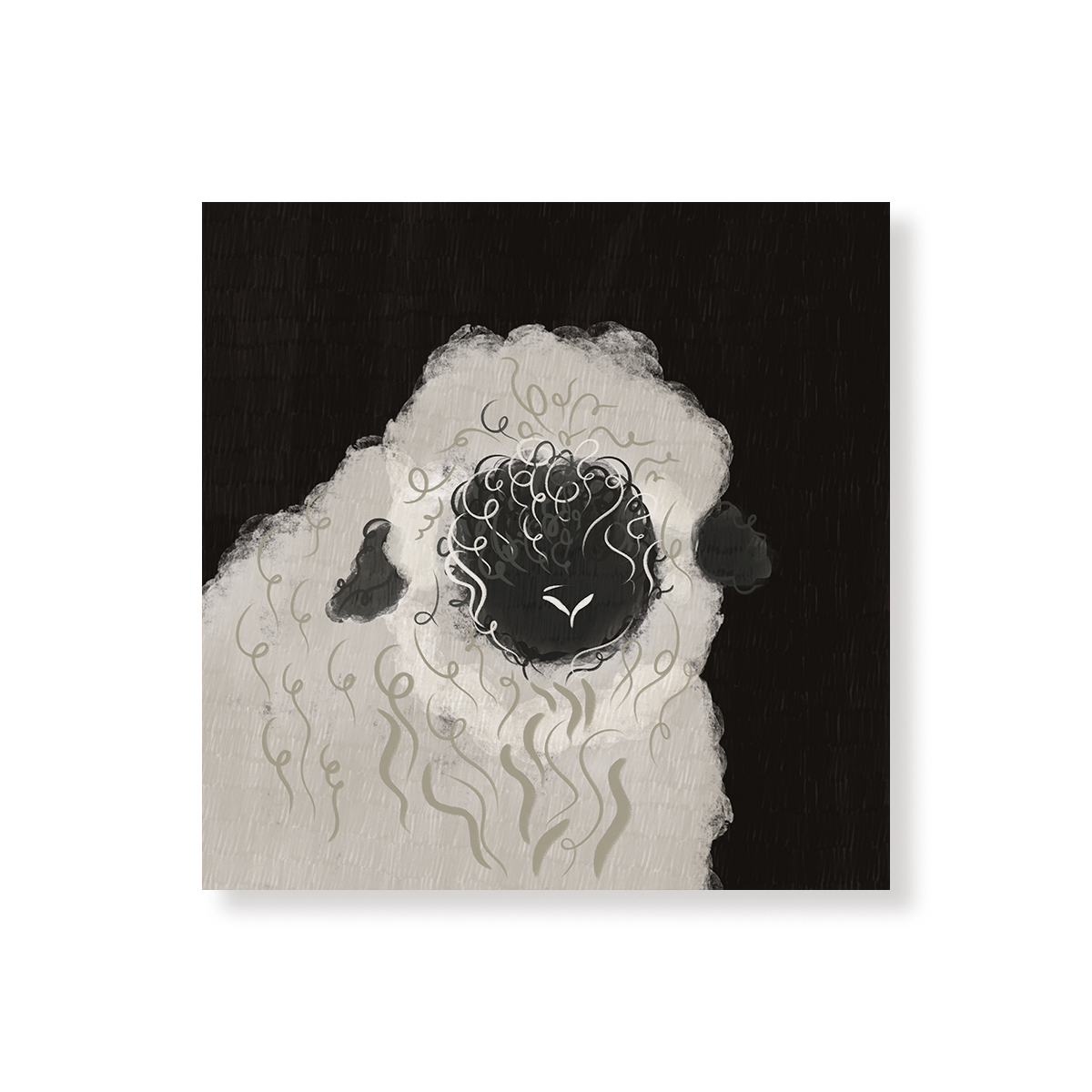 Tableau Mouton, illustration de mouton