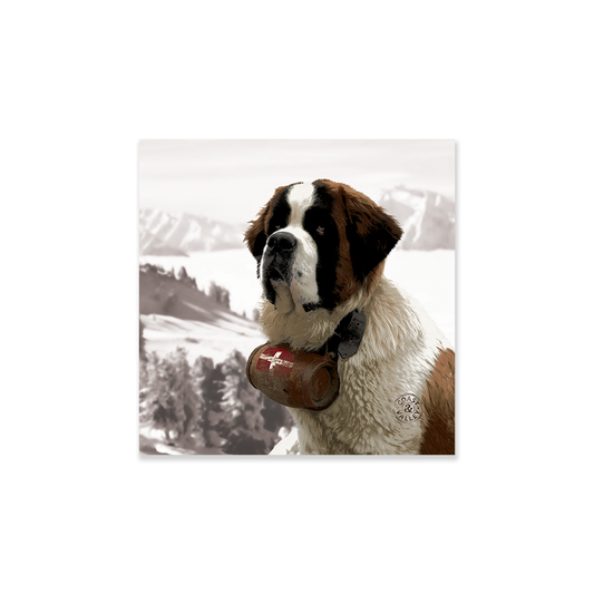 Tableau animal Saint-Bernard