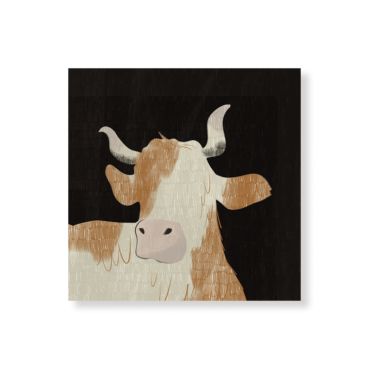 Tableau Vache, illustration de vache