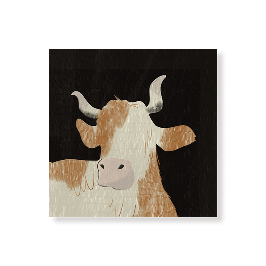 Tableau Vache, illustration de vache