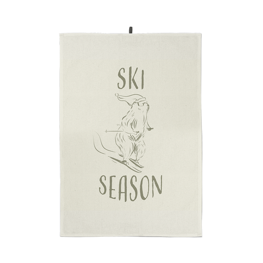 Torchon Ski Season, illustration de saison de ski