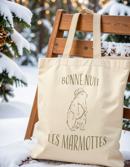 Tote Bag Bonne nuit les marmottes