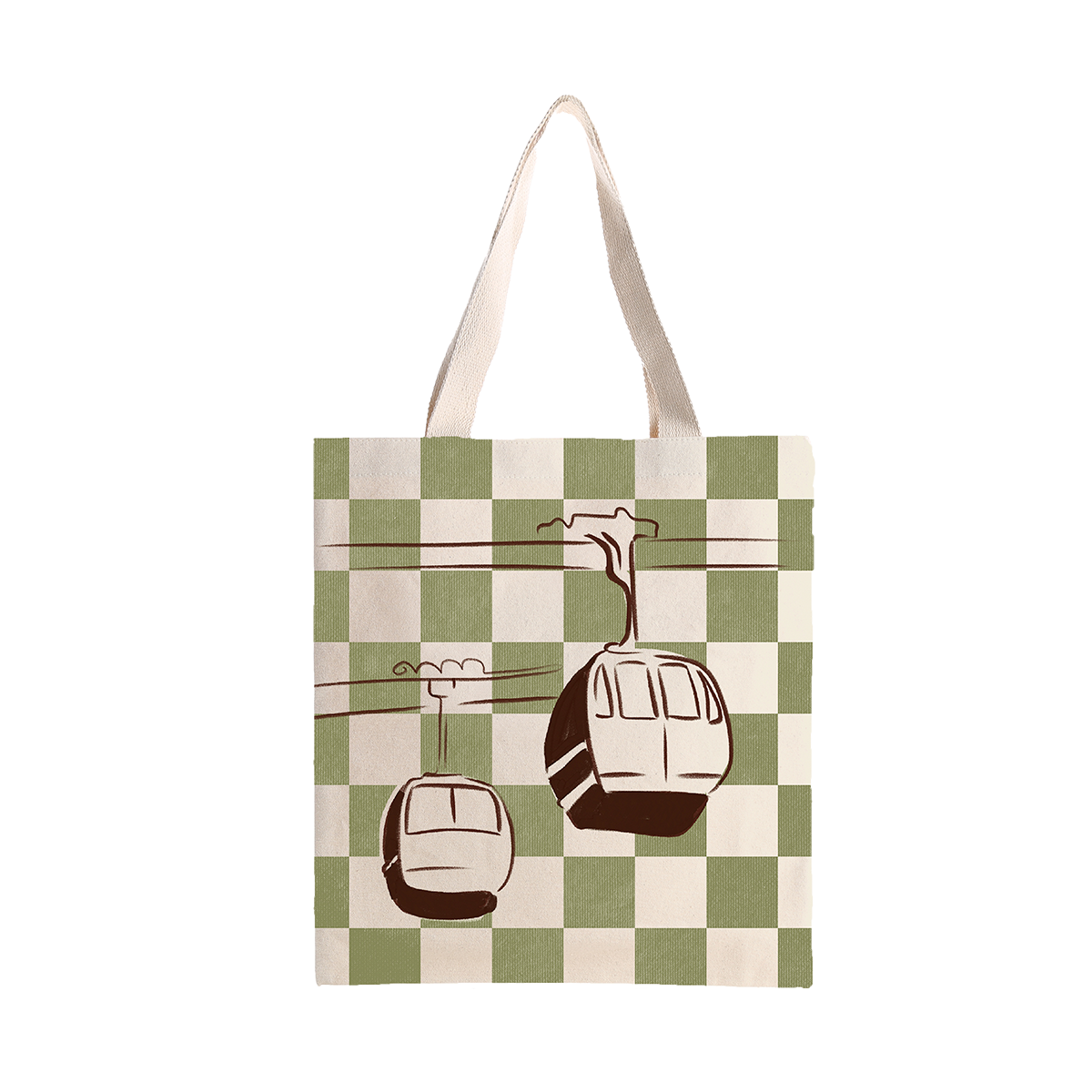 Tote Bag Cabines, illustration de cabines