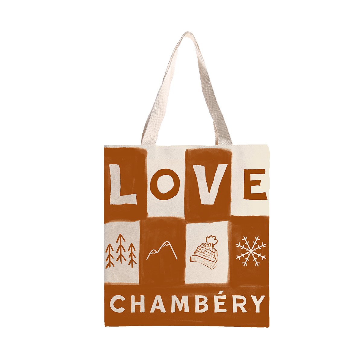 Tote Bag Love, illustration avec le mot 'Love'